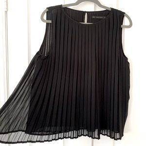 Zara pleated sleeveless blouse